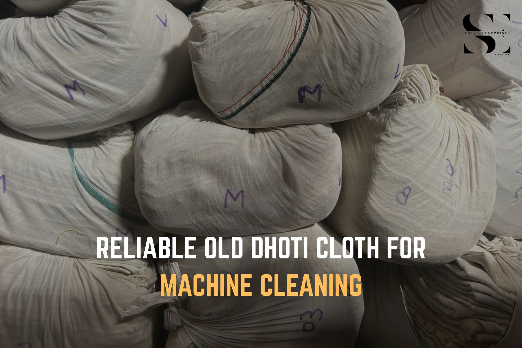 Reliable Old Dhoti Cloth for Machine Cleaning
