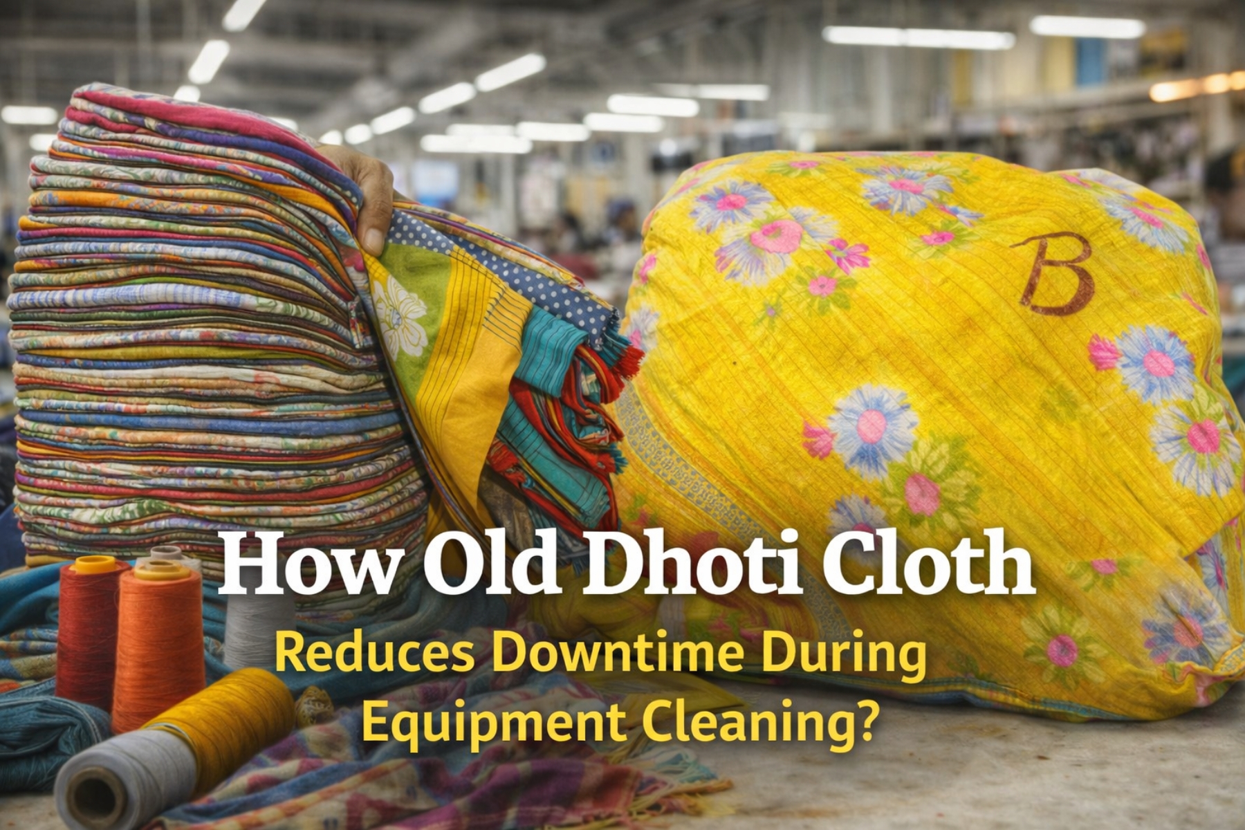 How Old Dhoti Cloth Reduces Downtime During Equipment Cleaning