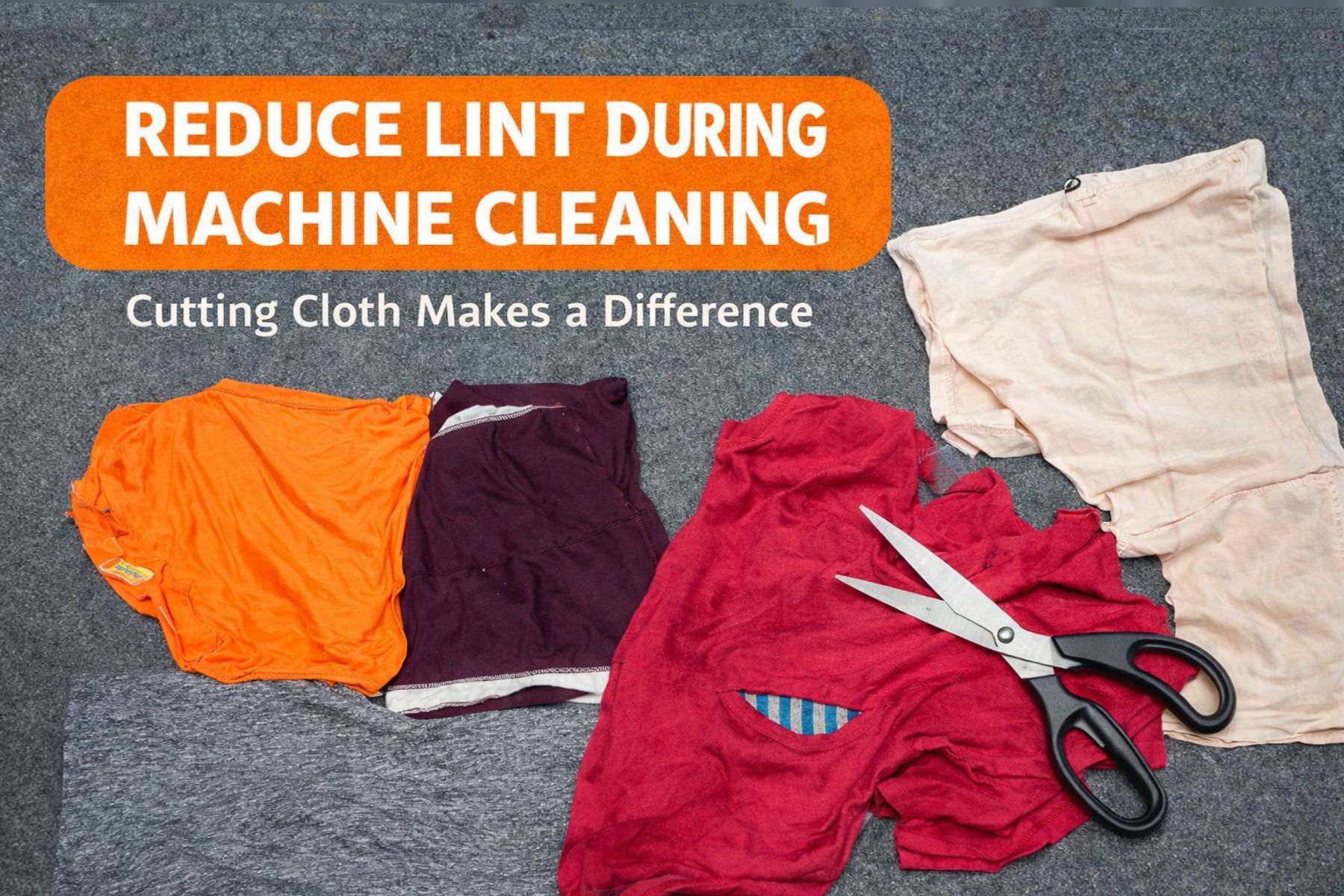 Reduces Lint During Machine Cleaning