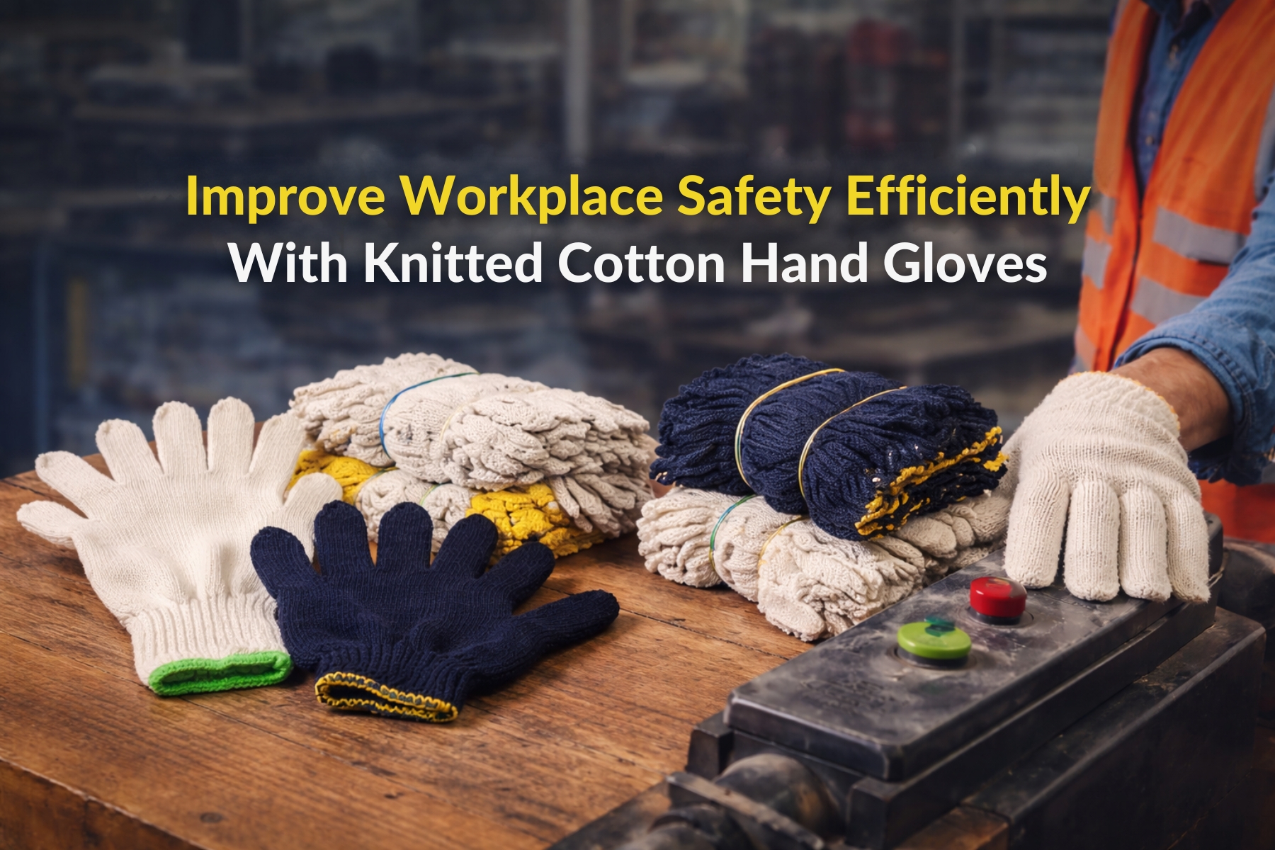 Improve Workplace Safety Efficiently With Knitted Cotton Hand Gloves