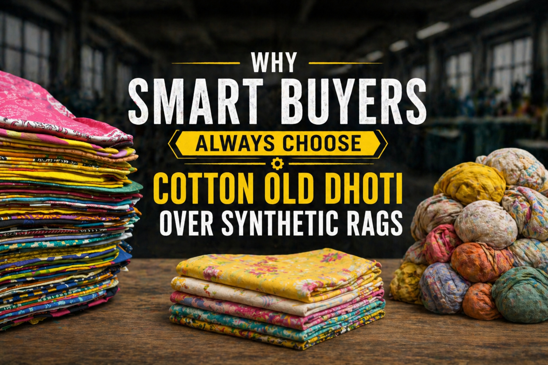 Why Smart Buyers Always Choose Cotton Old Dhoti Over Synthetic Rags