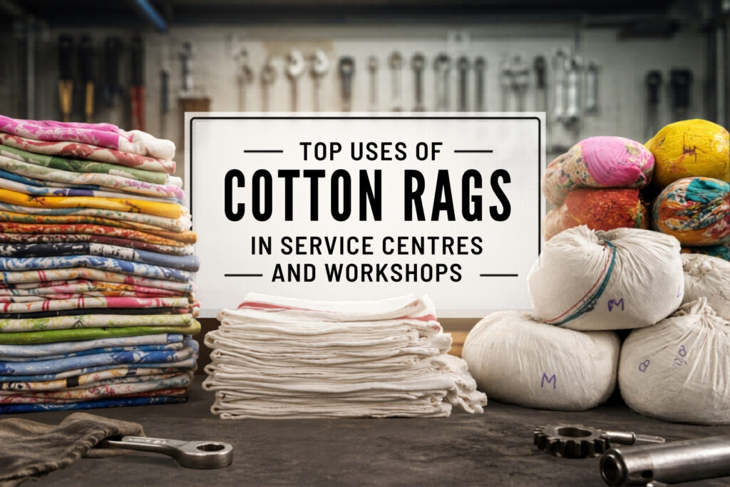 top uses of cotton rags in service centres and workshops