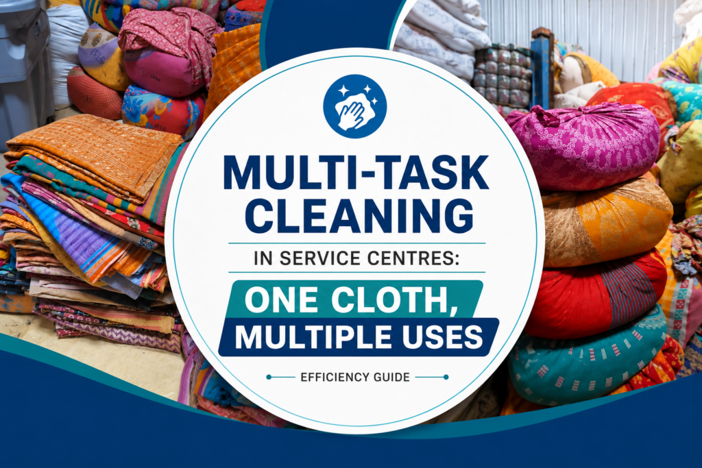 Multi-Task Cleaning in Service Centres: One Cloth, Multiple Uses (Efficiency Guide)