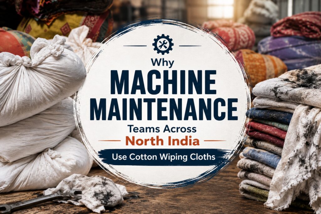 Machine Maintenance Teams Across North India Use Cotton Wiping Cloths